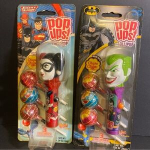 Flix Candy Collectibles Push Pops Dc Comics Harley Quinn The Joker